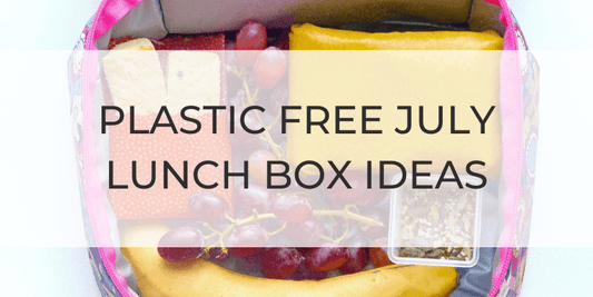 Plastic Free July - Lunch Box Ideas for Kids - Little Bumble Reusable Food Wraps
