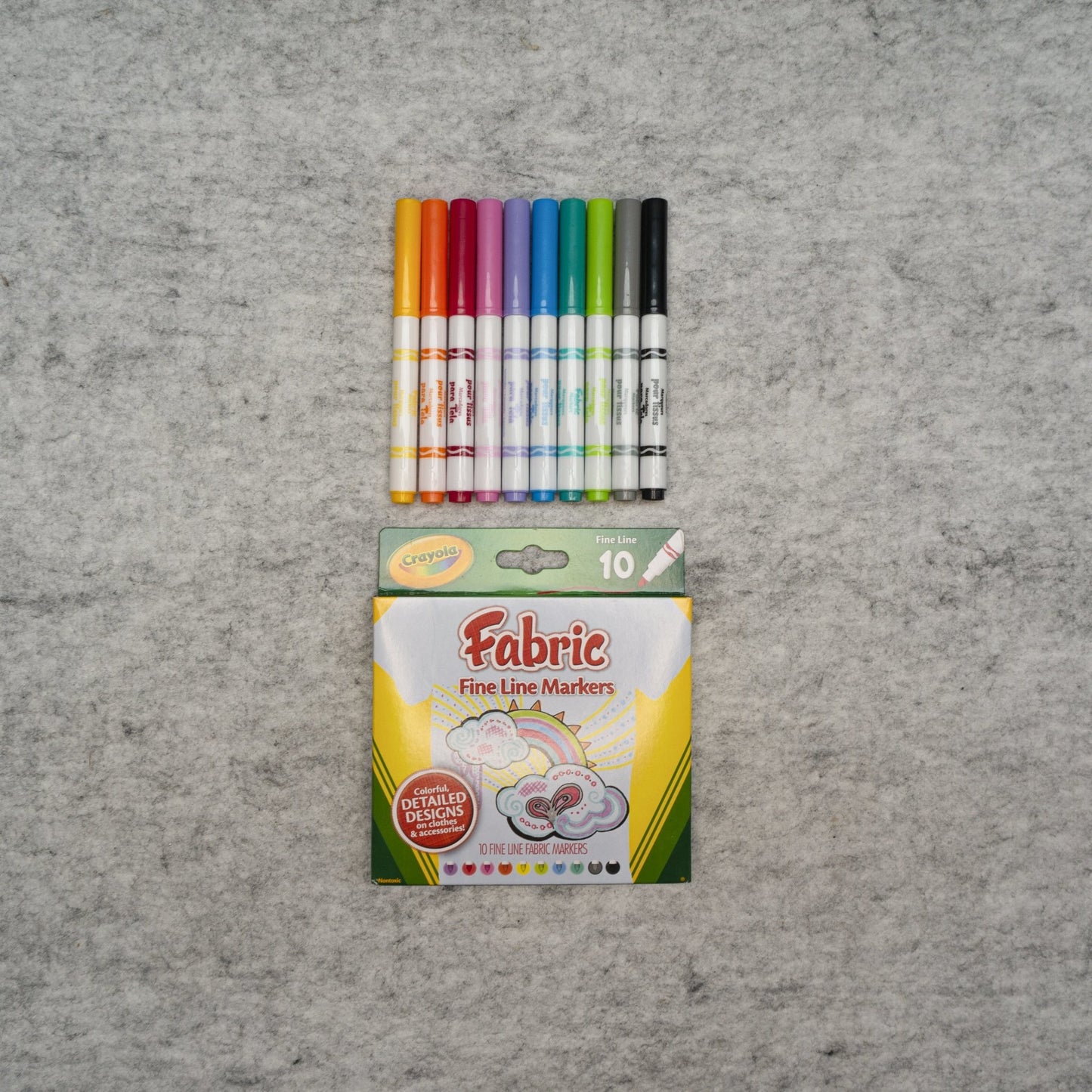 Crayola Fabric Markers - Pack of 10 - Little Bumble Reusable Food Wraps