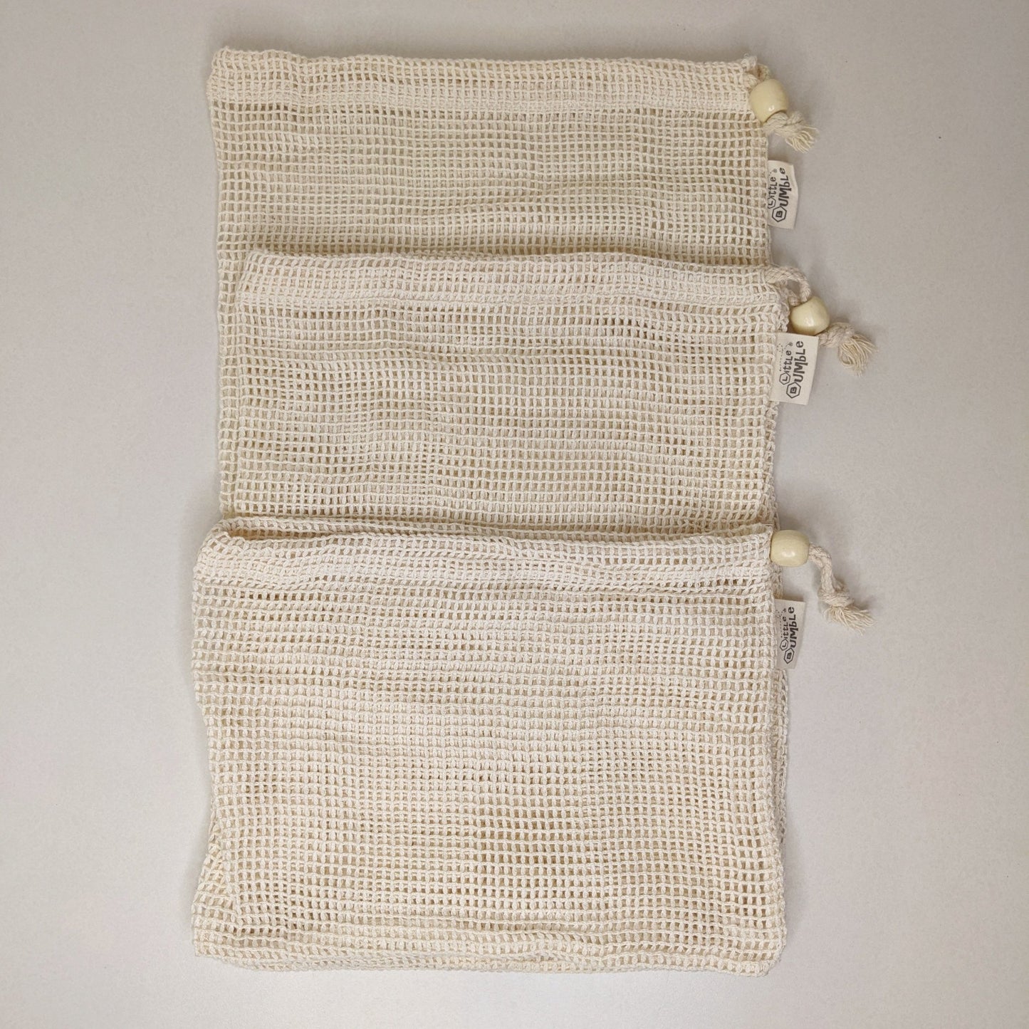 Organic Reusable Produce Bag - Large - Little Bumble Reusable Food Wraps