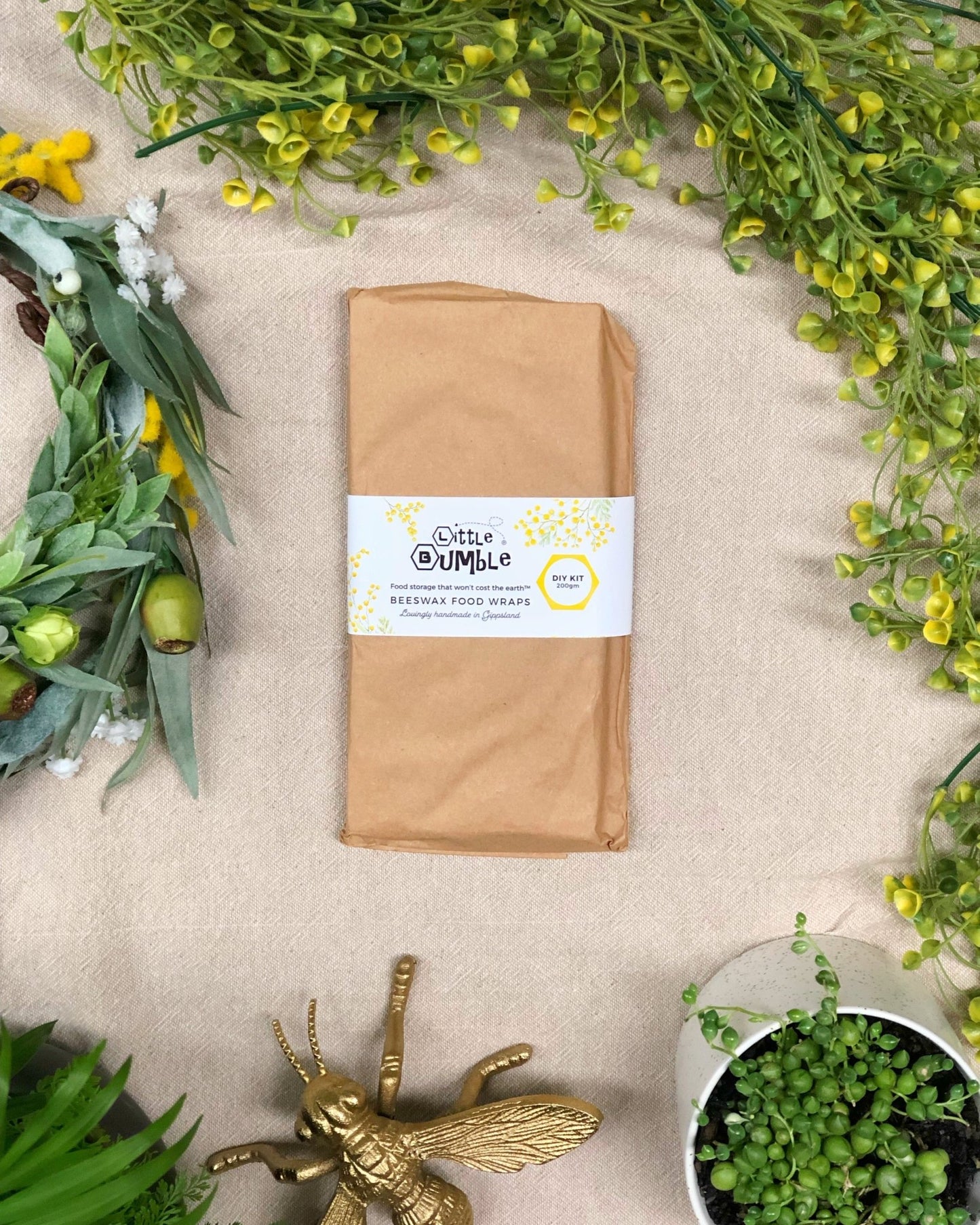 Signature 200gm DIY Beeswax Blend - Little Bumble Reusable Food Wraps