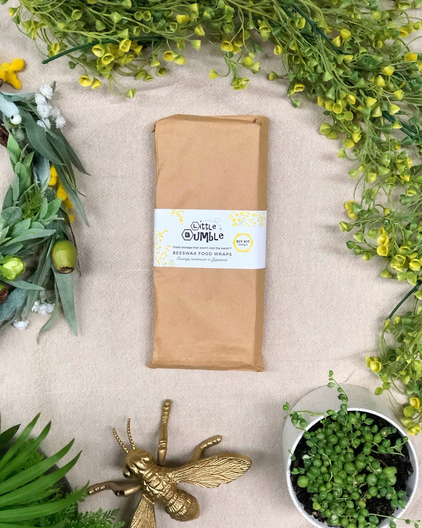 Signature 300gm DIY Beeswax Blend - Little Bumble Reusable Food Wraps