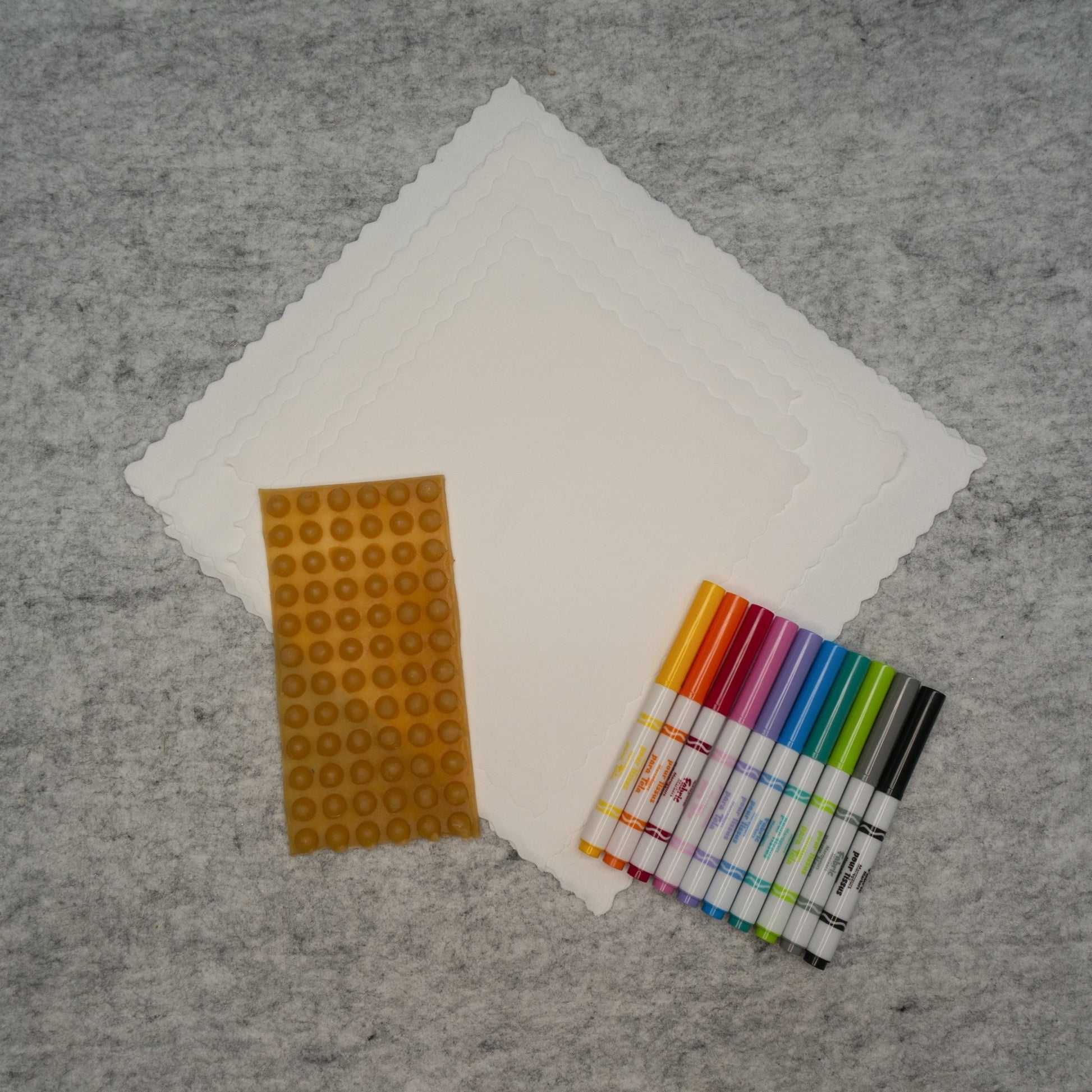 White fabric squares - individual sizes - Little Bumble Reusable Food Wraps