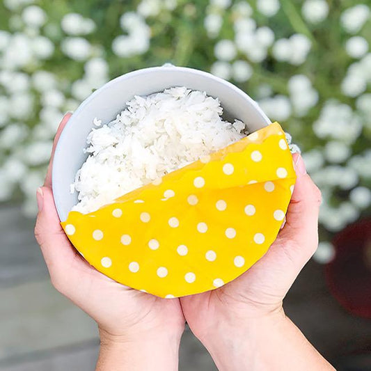 XSmall Beeswax Wrap 20x20cm - cover cut avocado, ginger, biscuits, muesli bars & small bowls - Little Bumble Reusable Food Wraps