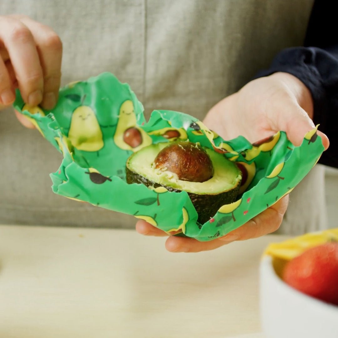 Limited Edition Wraps - Avo Pack (Set of 3) - cover avocados through to sandwiches - Little Bumble Reusable Food Wraps