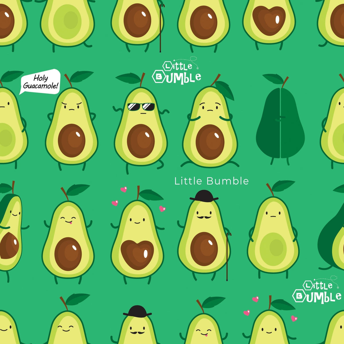 Limited Edition Wraps - Avo Pack (Set of 3) - cover avocados through to sandwiches - Little Bumble Reusable Food Wraps