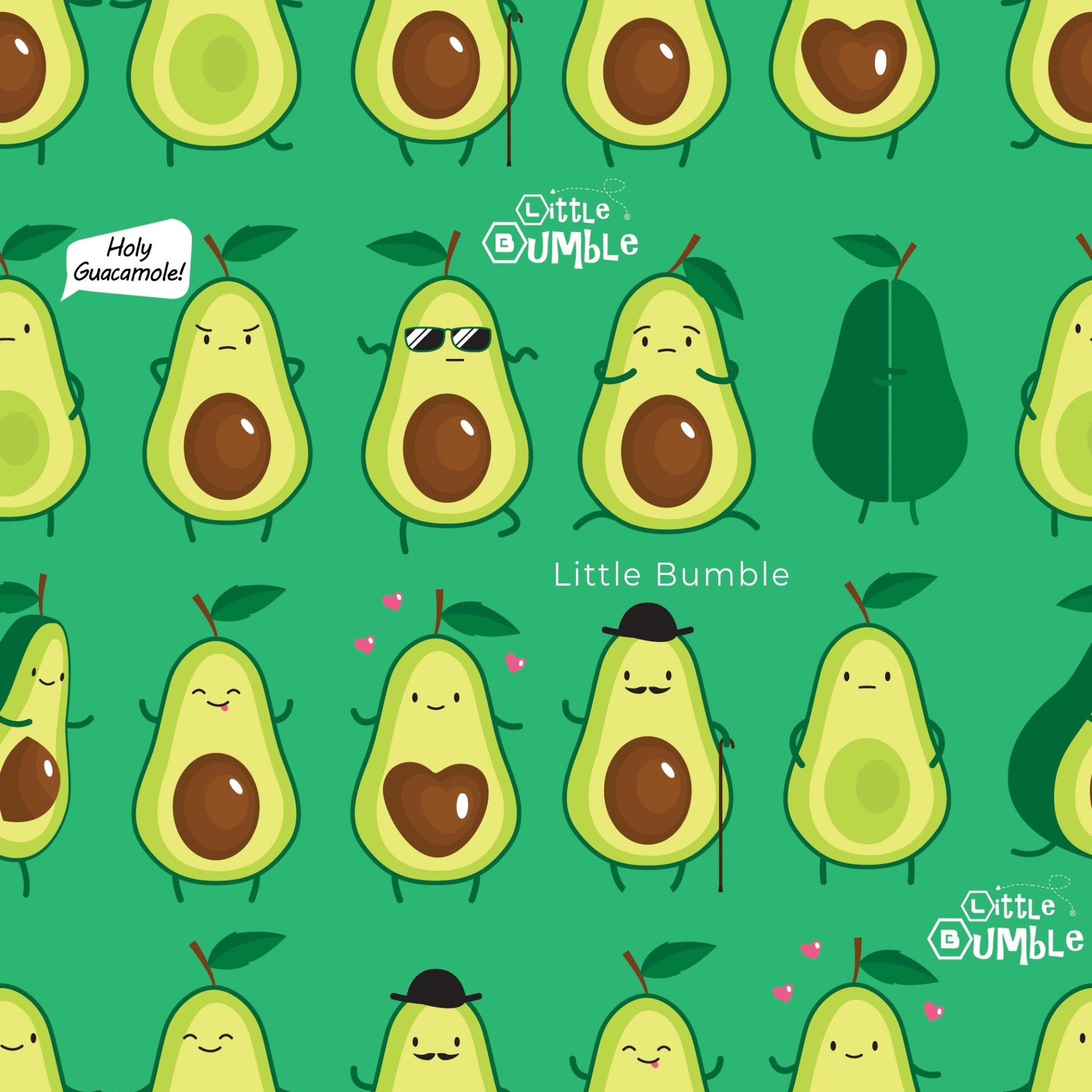 Limited Edition Wraps - Avo Pack (Set of 3) - cover avocados through to sandwiches - Little Bumble Reusable Food Wraps