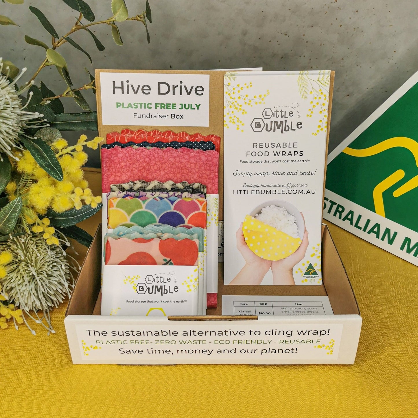 $100 Hive Drive - Little Bumble Reusable Food Wraps