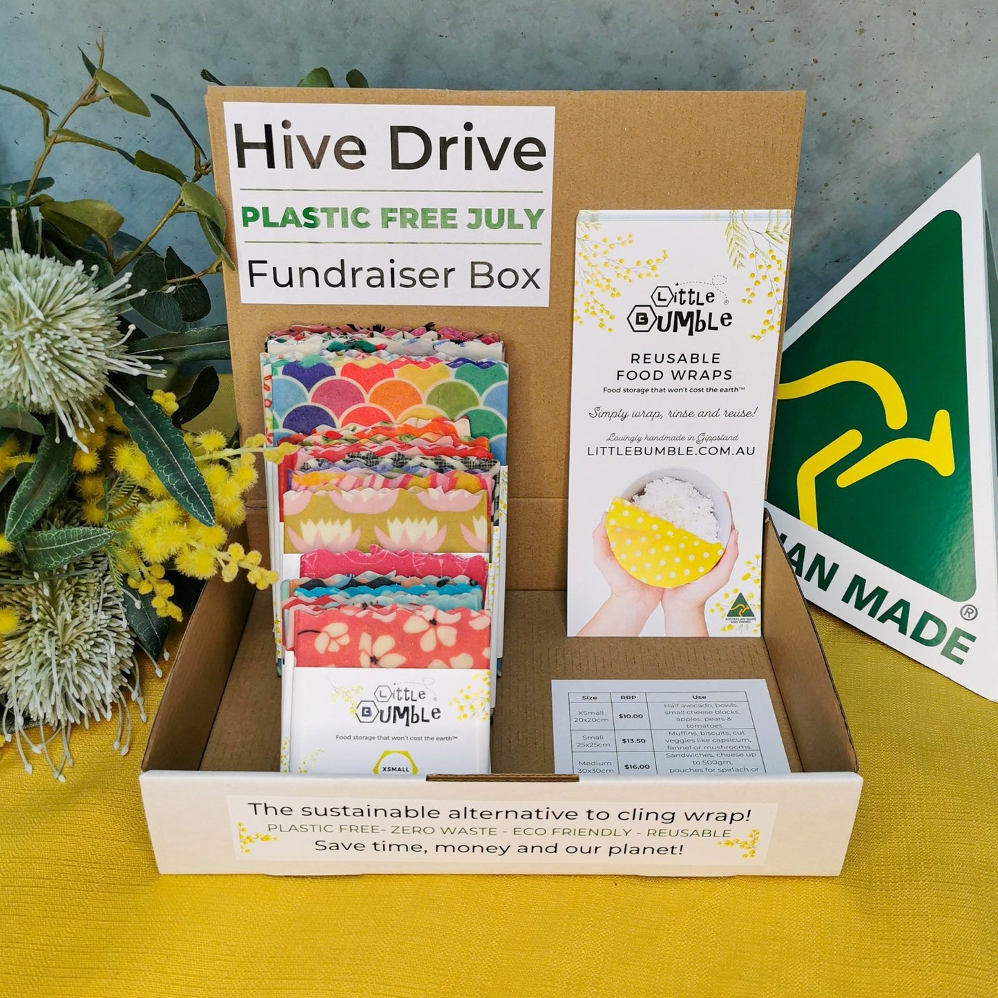 $200 Hive Drive - Little Bumble Reusable Food Wraps