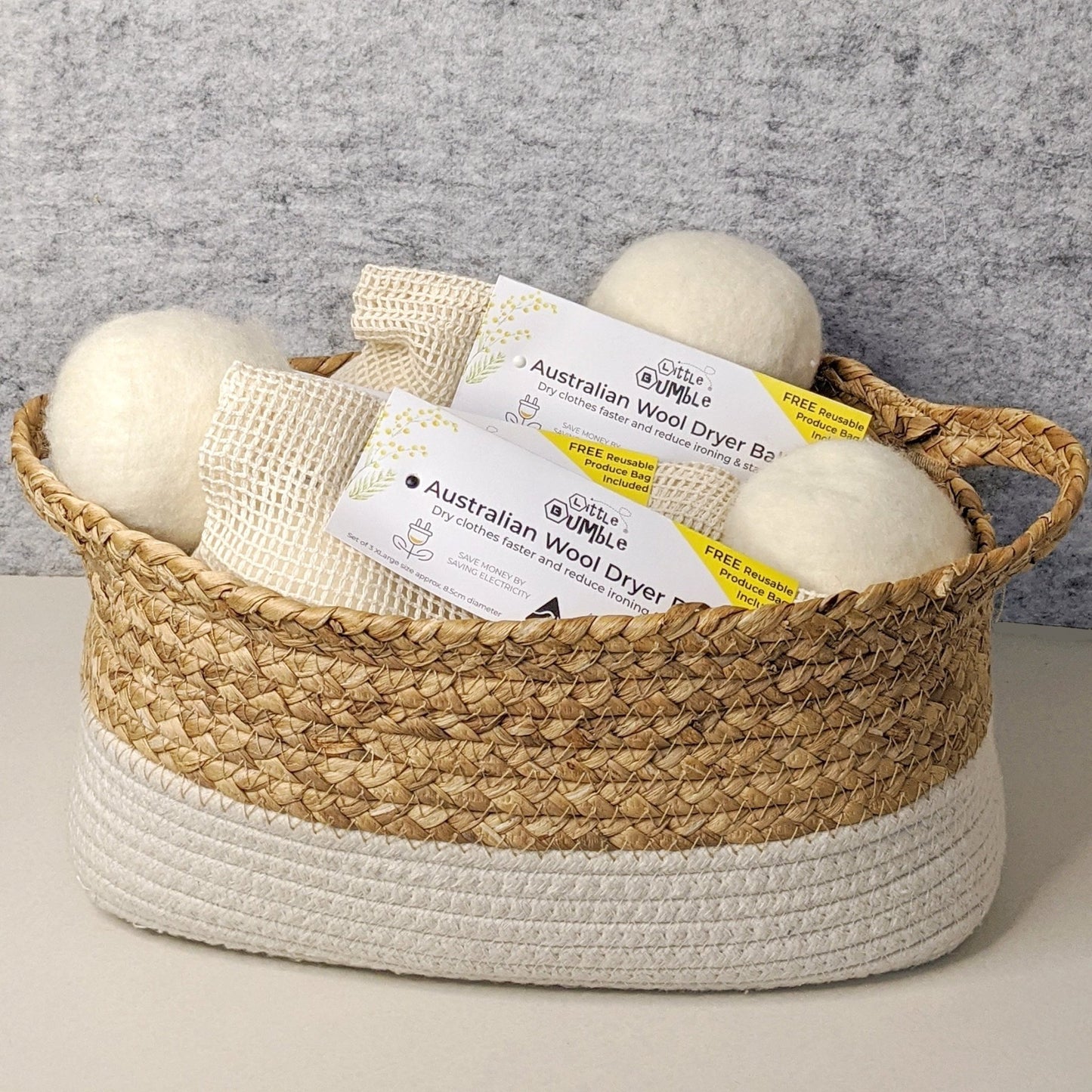 Australian Wool Dryer Balls - Little Bumble Reusable Food Wraps